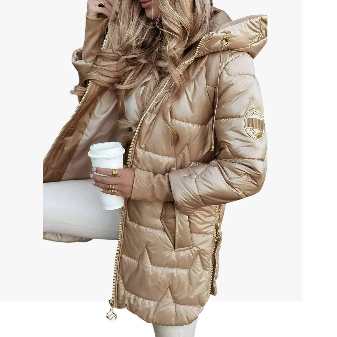 Damen stepp jacke | lange