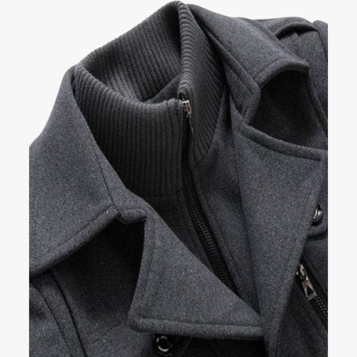 Herren Winter Mantel mit Warmer Fütterung und Langer Passform