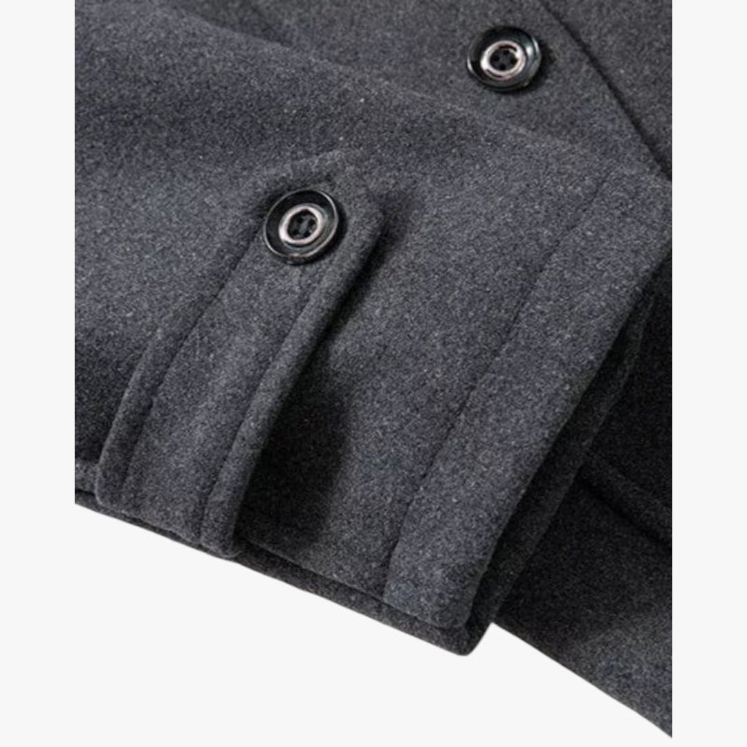 Herren Winter Mantel mit Warmer Fütterung und Langer Passform