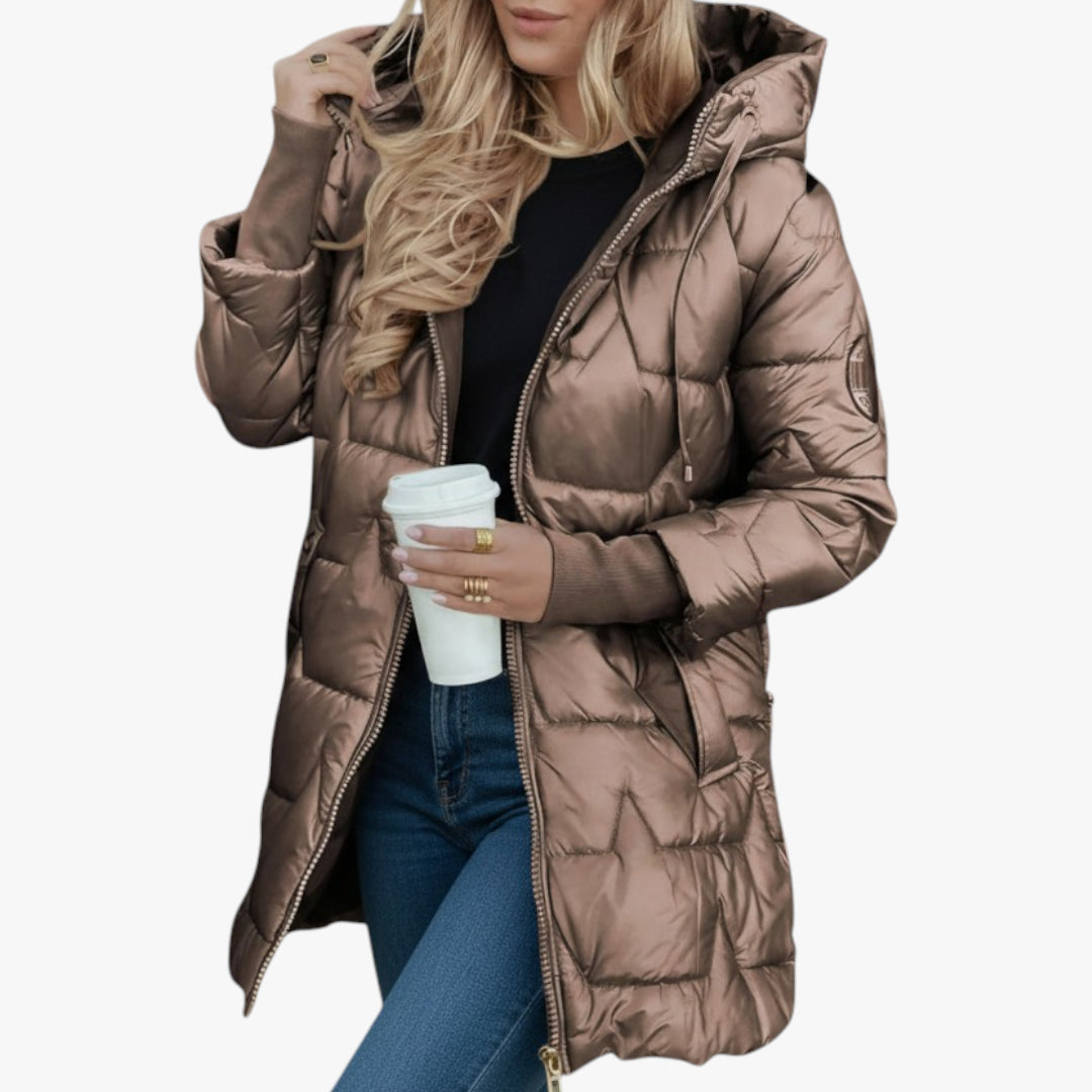 Damen stepp jacke | lange