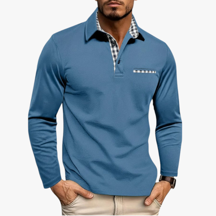 Herren Freizeit-Poloshirt | Langarm