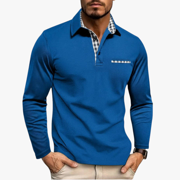 Herren Freizeit-Poloshirt | Langarm