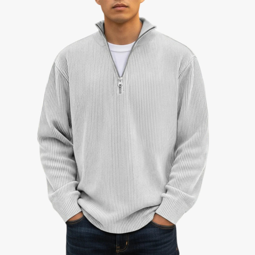 Herren reißverschluss pullover | lang
