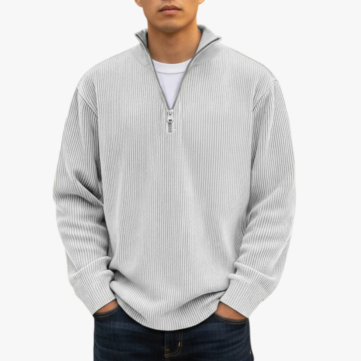 Herren reißverschluss pullover | lang