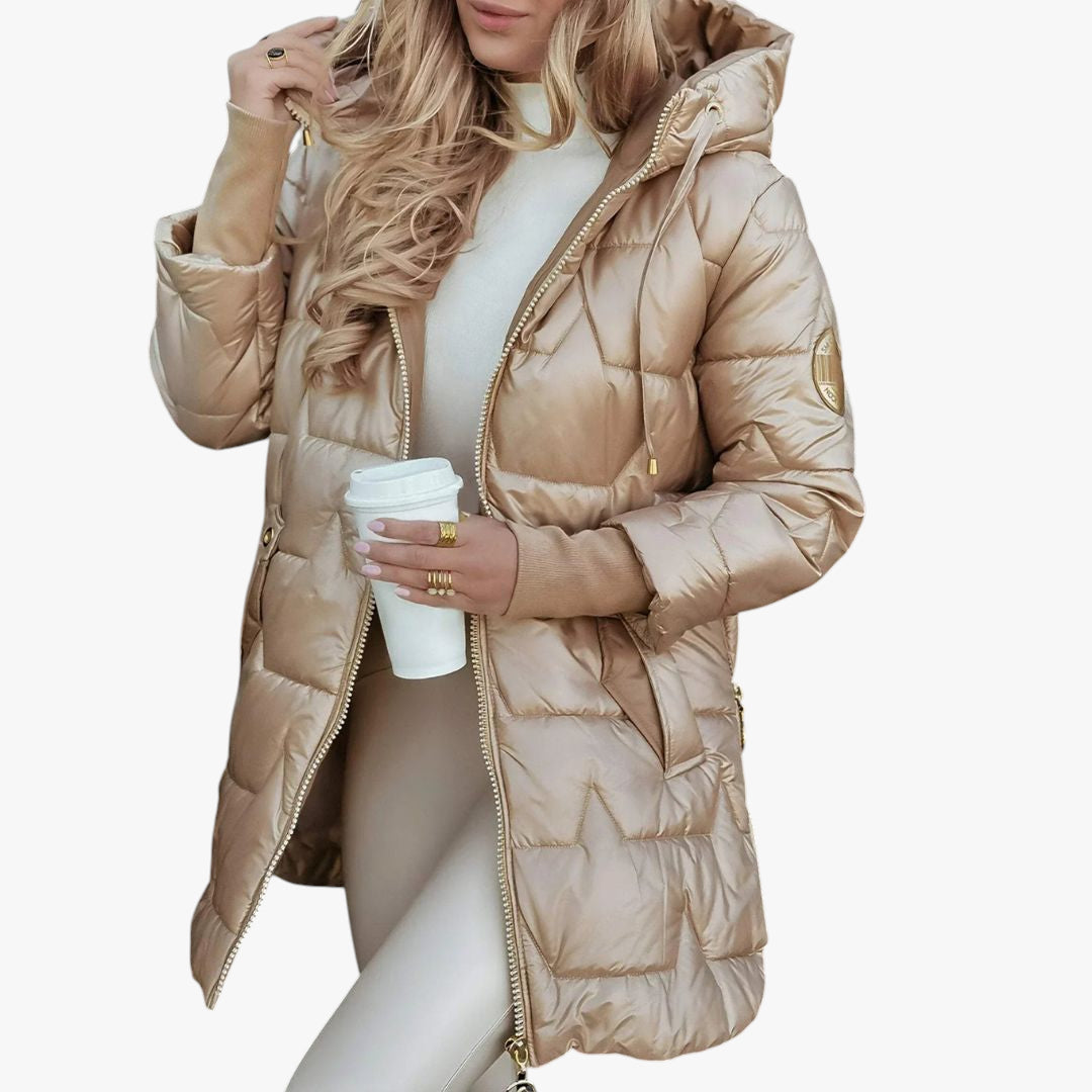 Damen stepp jacke | lange