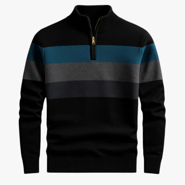 Herren strick pullover | zipper