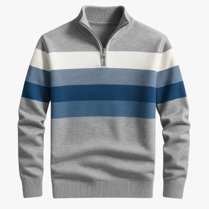 Herren strick pullover | zipper