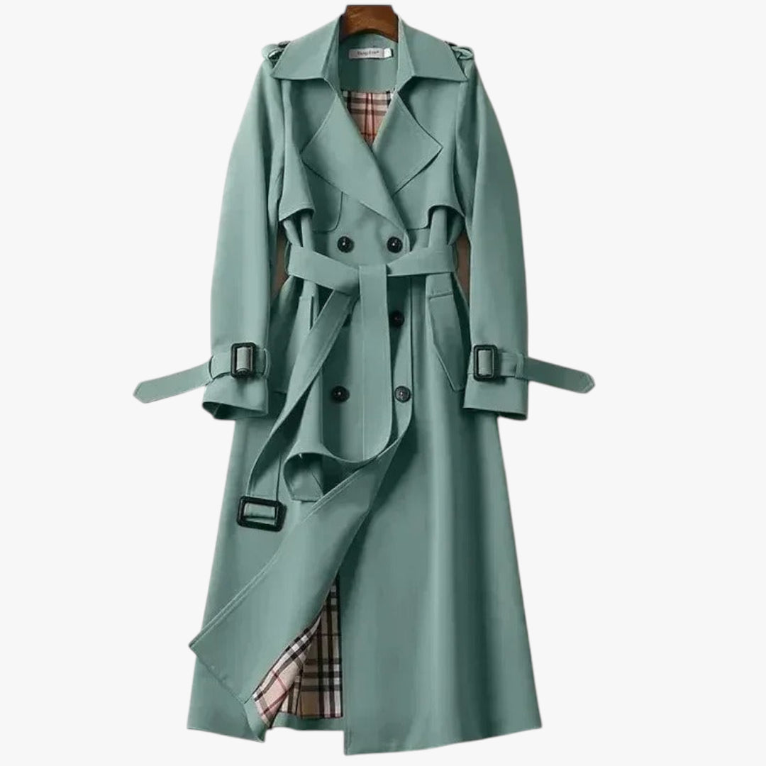 Damen eleganter Trenchcoat | Lang