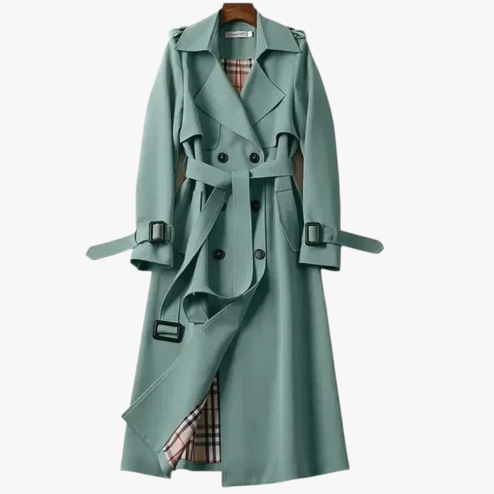 Damen eleganter Trenchcoat | Lang