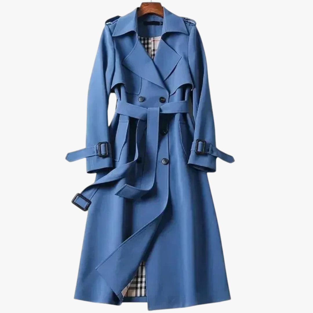 Damen eleganter Trenchcoat | Lang