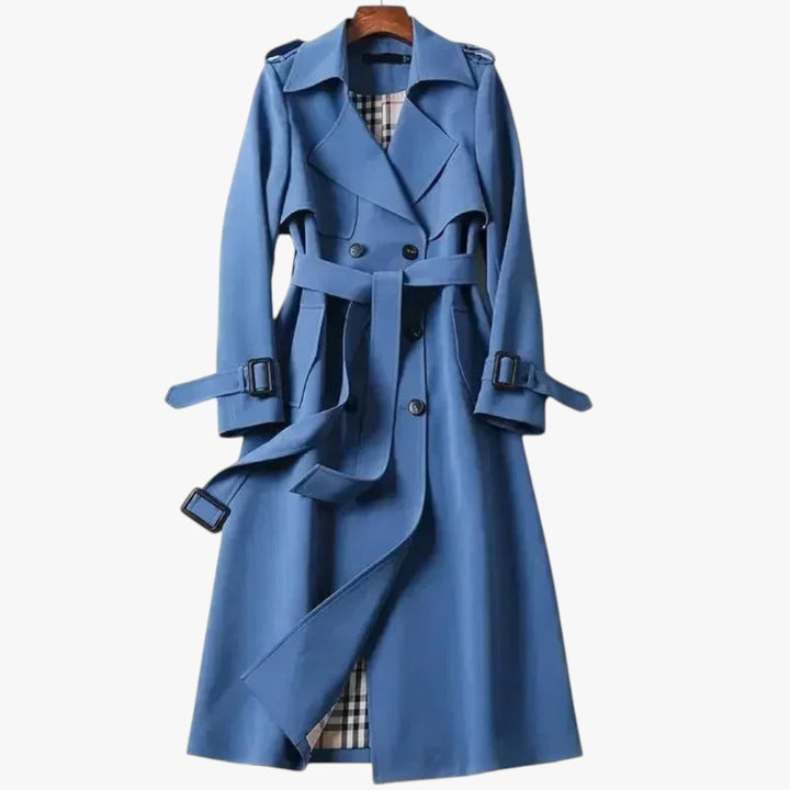 Damen eleganter Trenchcoat | Lang