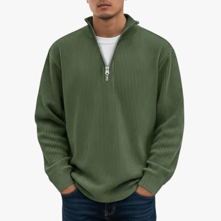 Herren reißverschluss pullover | lang