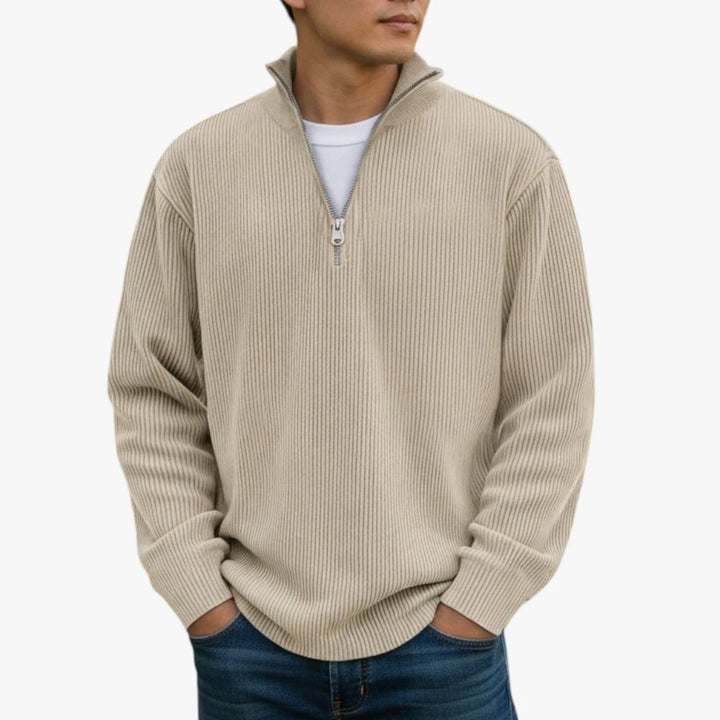 Herren reißverschluss pullover | lang