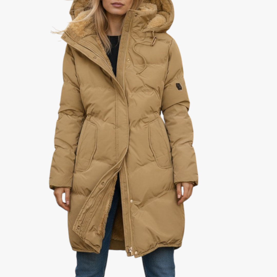 Damen stepp mantel | lange