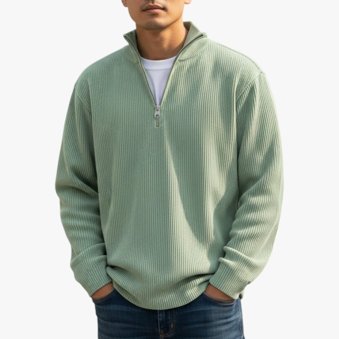 Herren reißverschluss pullover | lang