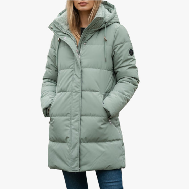 Damen stepp mantel | lange