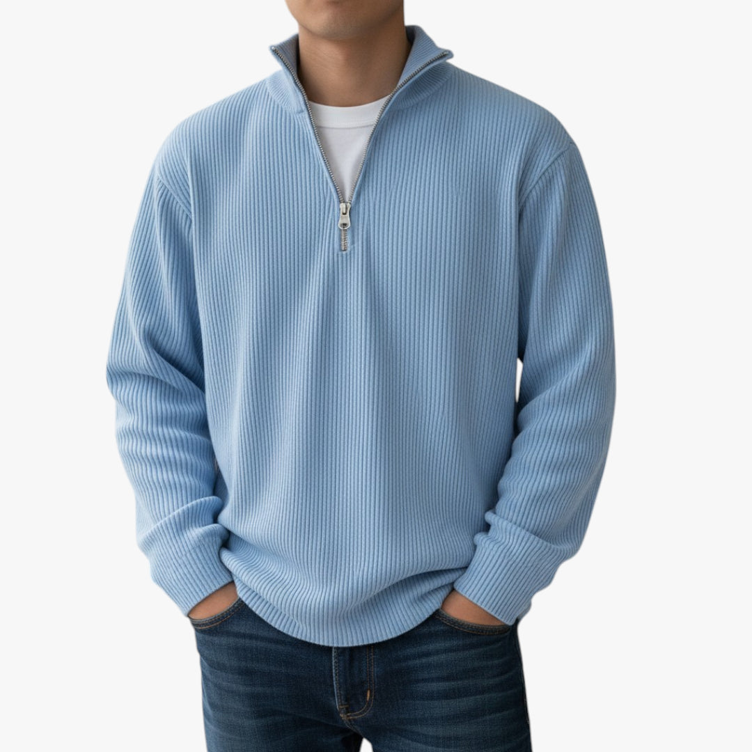 Herren reißverschluss pullover | lang