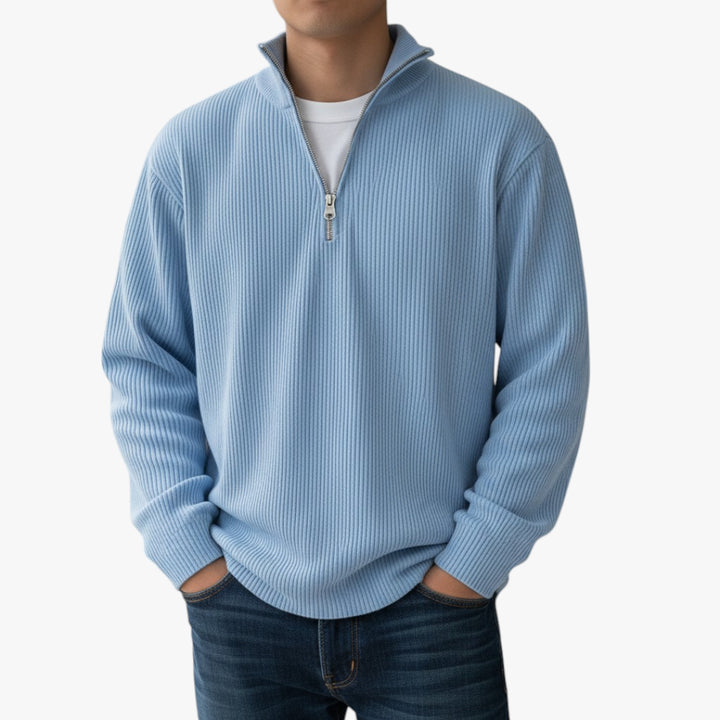 Herren reißverschluss pullover | lang