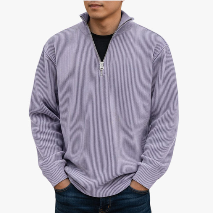 Herren reißverschluss pullover | lang